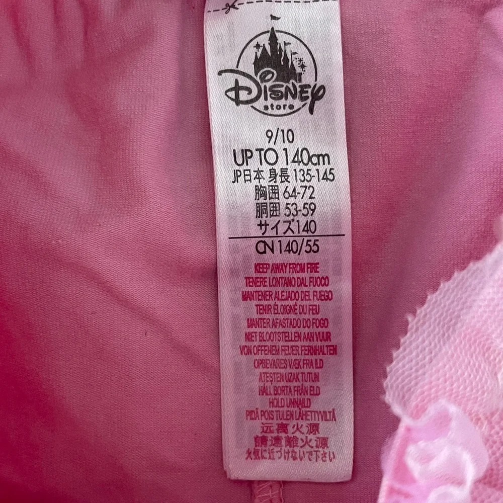 Disney Girls Pink Tulle Skirted Leggings 9/10